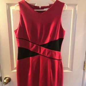 Hot pink sheath dress
